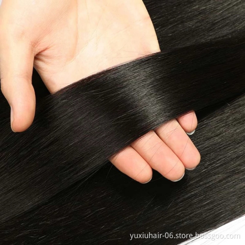 Straight Hair Bundles With Closure Non Remy Human Hair Bundles With Closure Peruvian Hair Bundles With Closure